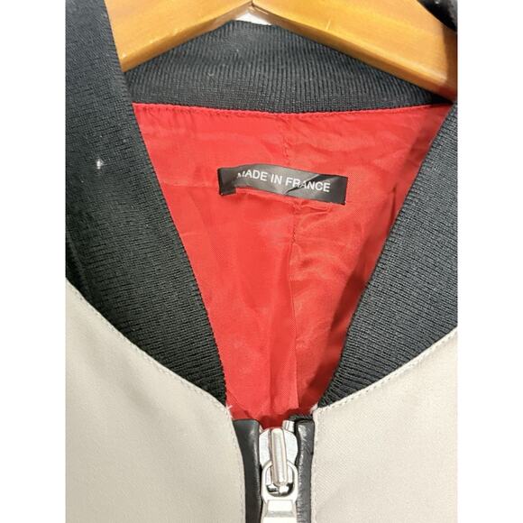 French Deal Paris Men’s Bomber Jacket Beige size 3xl - Picture 4 of 6